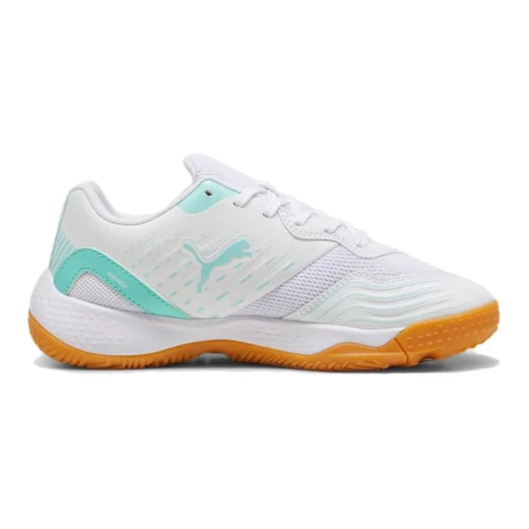 PUMA Solarflash 3 Comfortable And Breathable Rebound детские тренировочные кроссовки White Green для подростков — фото 4