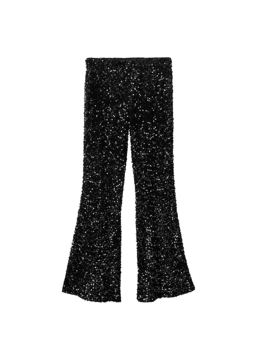 

Расклешенные брюки MANGO TEEN, черный