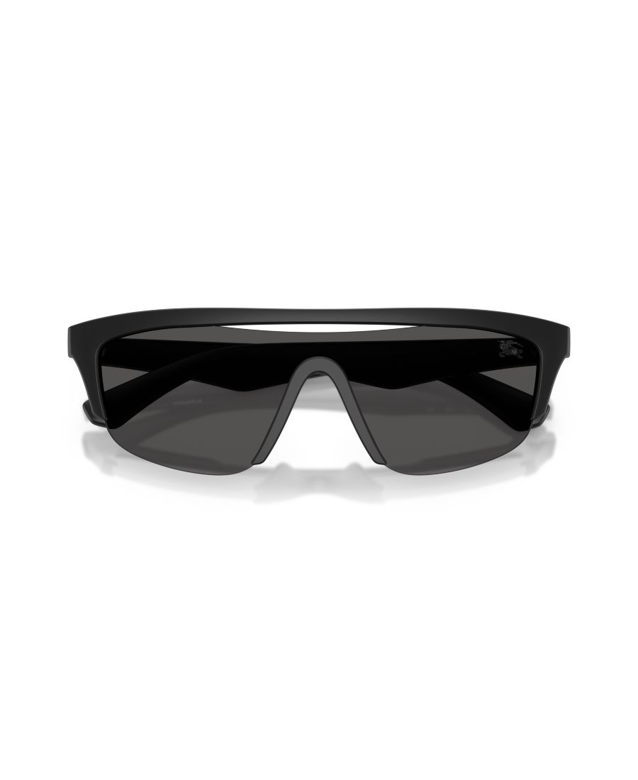 Мужские солнцезащитные очки большого размера, BE4460U Burberry, Matte Black — фото 2