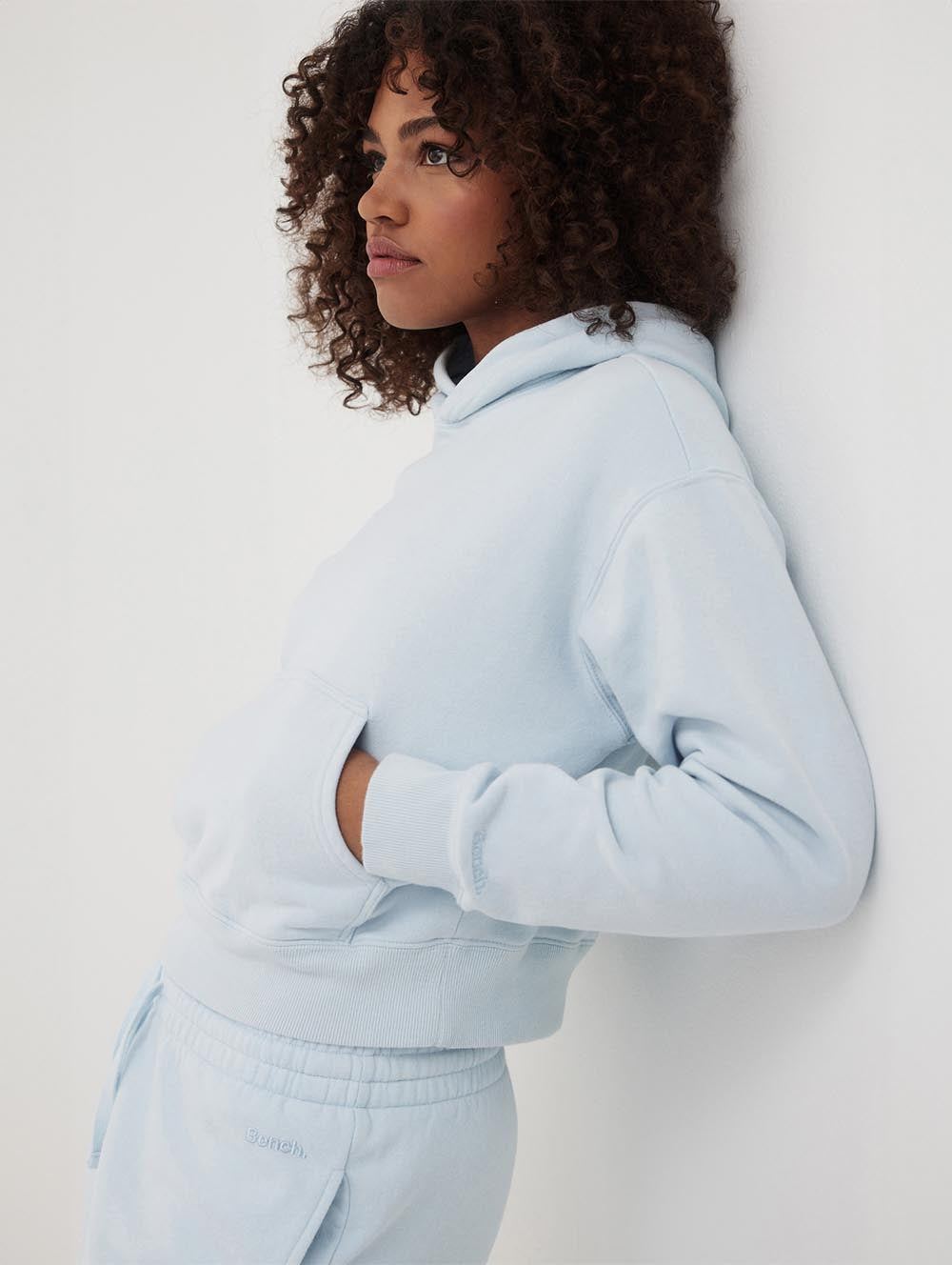 

Женская укороченная толстовка Hart Eco-Fleece Bench., цвет ice blue