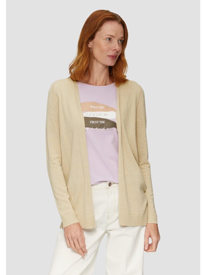 

Кардиган sOliver Strickjacke langarm, бежевый