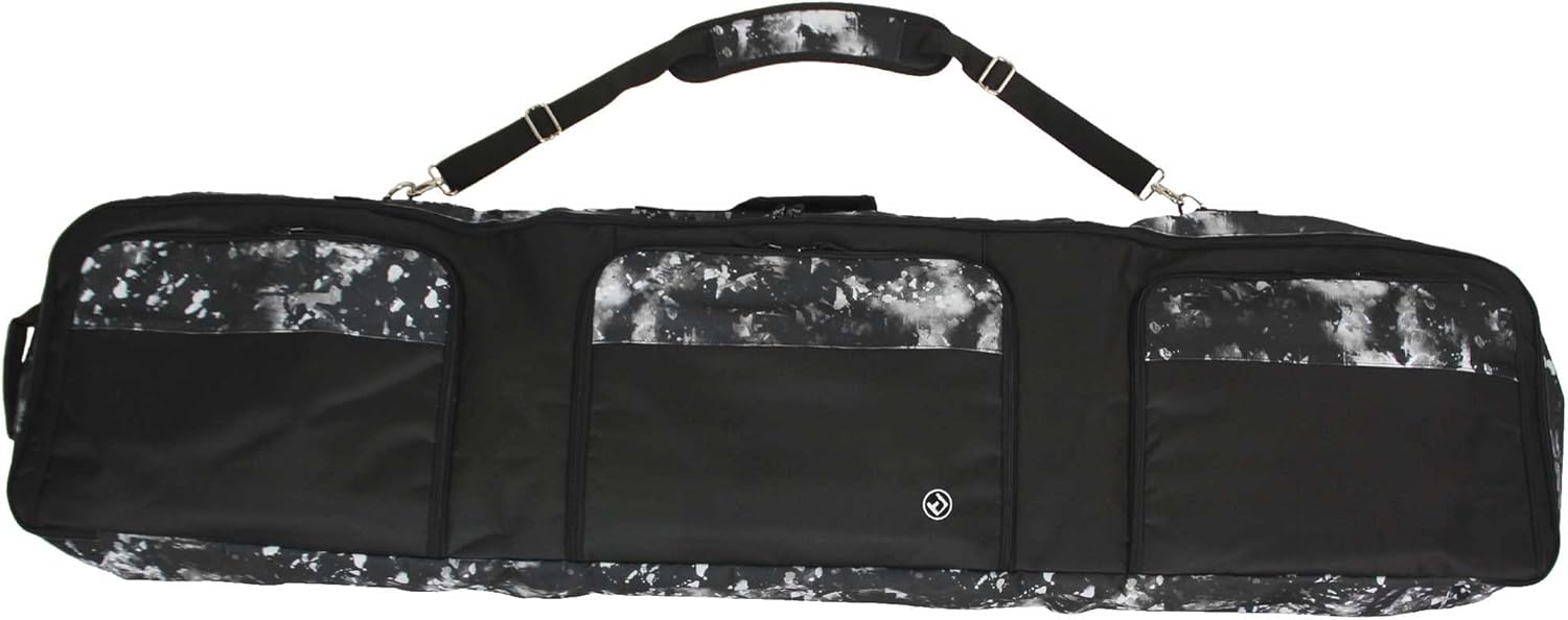 

Чехол для сноуборда North Peak, 3-х секционный, для сноуборда (можно хранить одежду, сноуборды, ботинки, аксессуары и т.д.) [Мягкие подкладки смягчают удары при движении] [Мини-карманы для удобного хранения, Black, Черный, Чехол для сноуборда North Peak, 