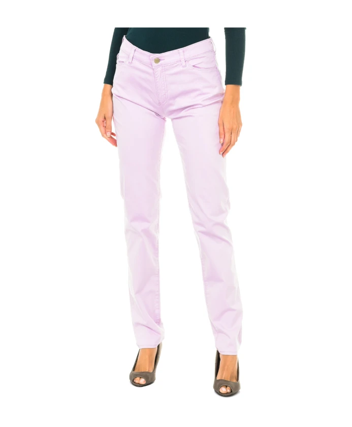 

Современные джинсы зауженного кроя Armani Jeans, фиолетовый