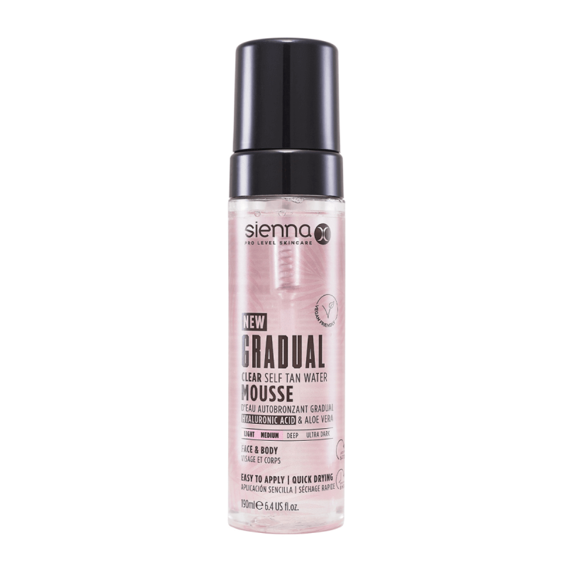 

Постепенная бесцветная пена для автозагара gradual clear self tan water mousse Sienna-X, 190 мл