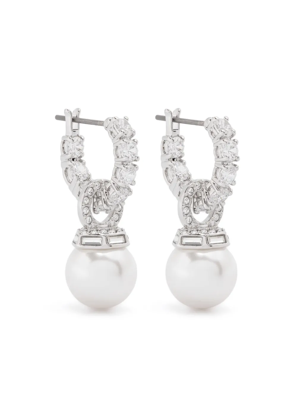 

Серьги-подвески Matrix Swarovski, серебяный