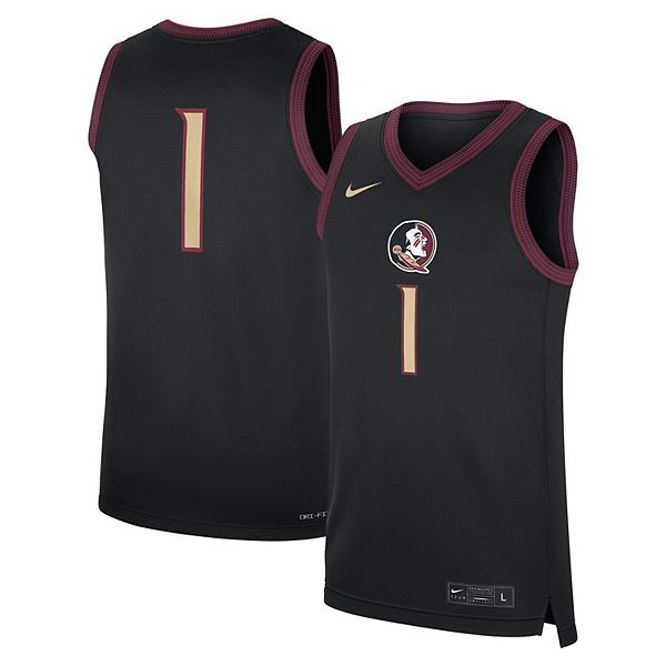 

Мужская черная футболка Florida State Seminoles Alternate Replica Nike