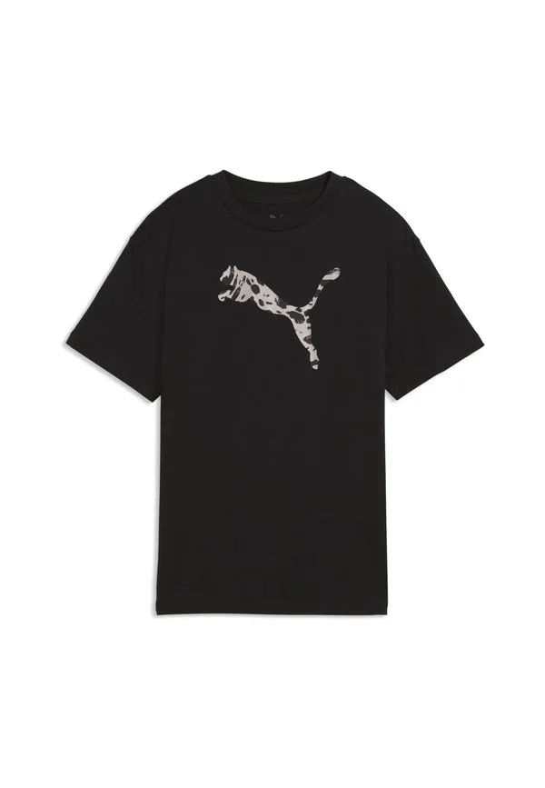 Футболка ess с графическим принтом животного, свободного кроя, Puma, Black — фото 4
