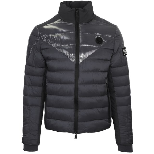 

Однотонная серая стеганая куртка Plein Sport, серый