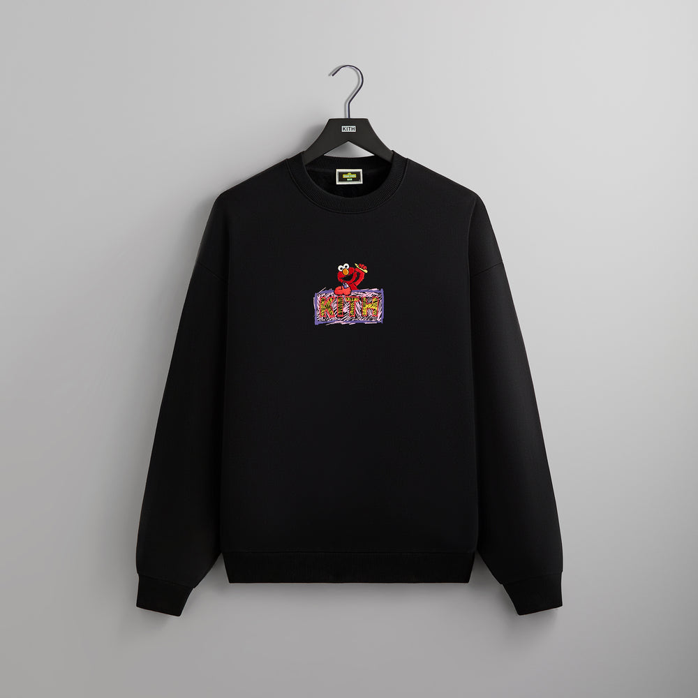 

Толстовка Kith for Sesame Street Elmo Nelson Crewneck, черный