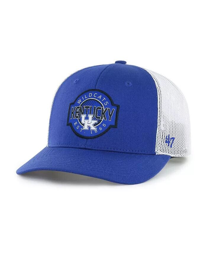 

Регулируемая шапка Royal Kentucky Wildcats Scramble Trucker для больших мальчиков и девочек '47 Brand, синий