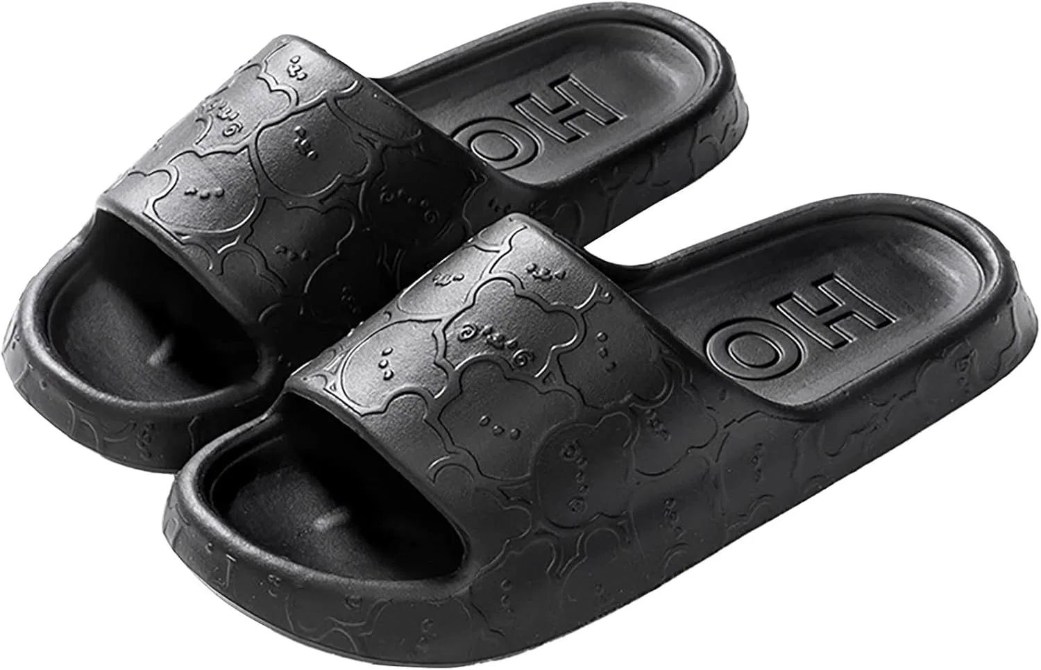 Badelatschen Herren Badeschlappen Тапочки Pantoletten Hausschlappen Пляжные тапочки Badesandalen Slide Badeschuhe Шлепанцы Hauslatschen Für Latschen Men Strandschuhe RYTEJFES, Black — фото 2