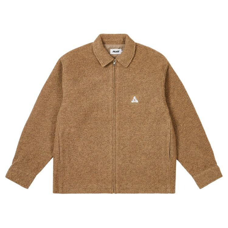 

Куртка Palace Wooly Zip Jacket Beige, желто-коричневый