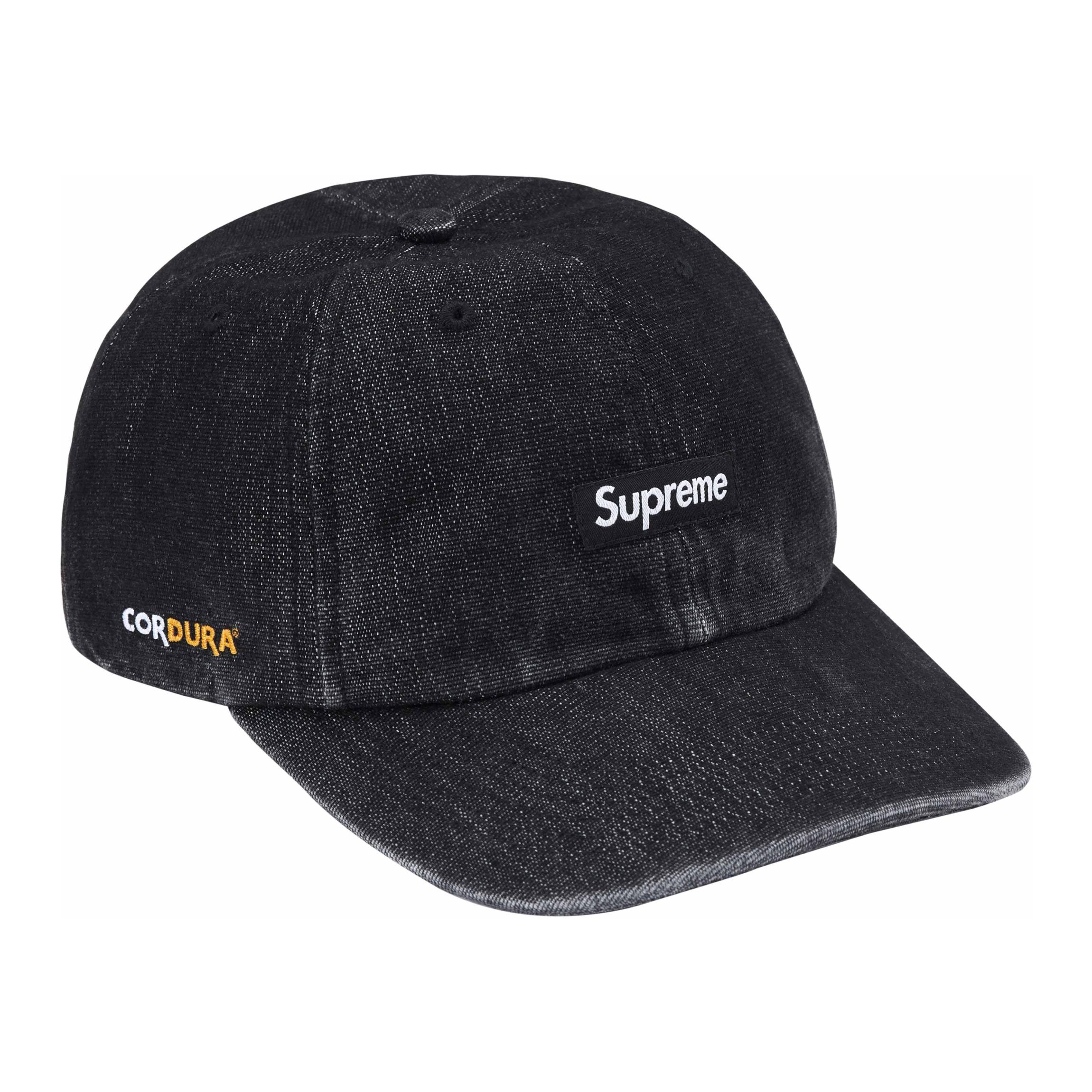 

Supreme Кепка из джинсовой ткани Cordura Small Box 6 Panel, Black