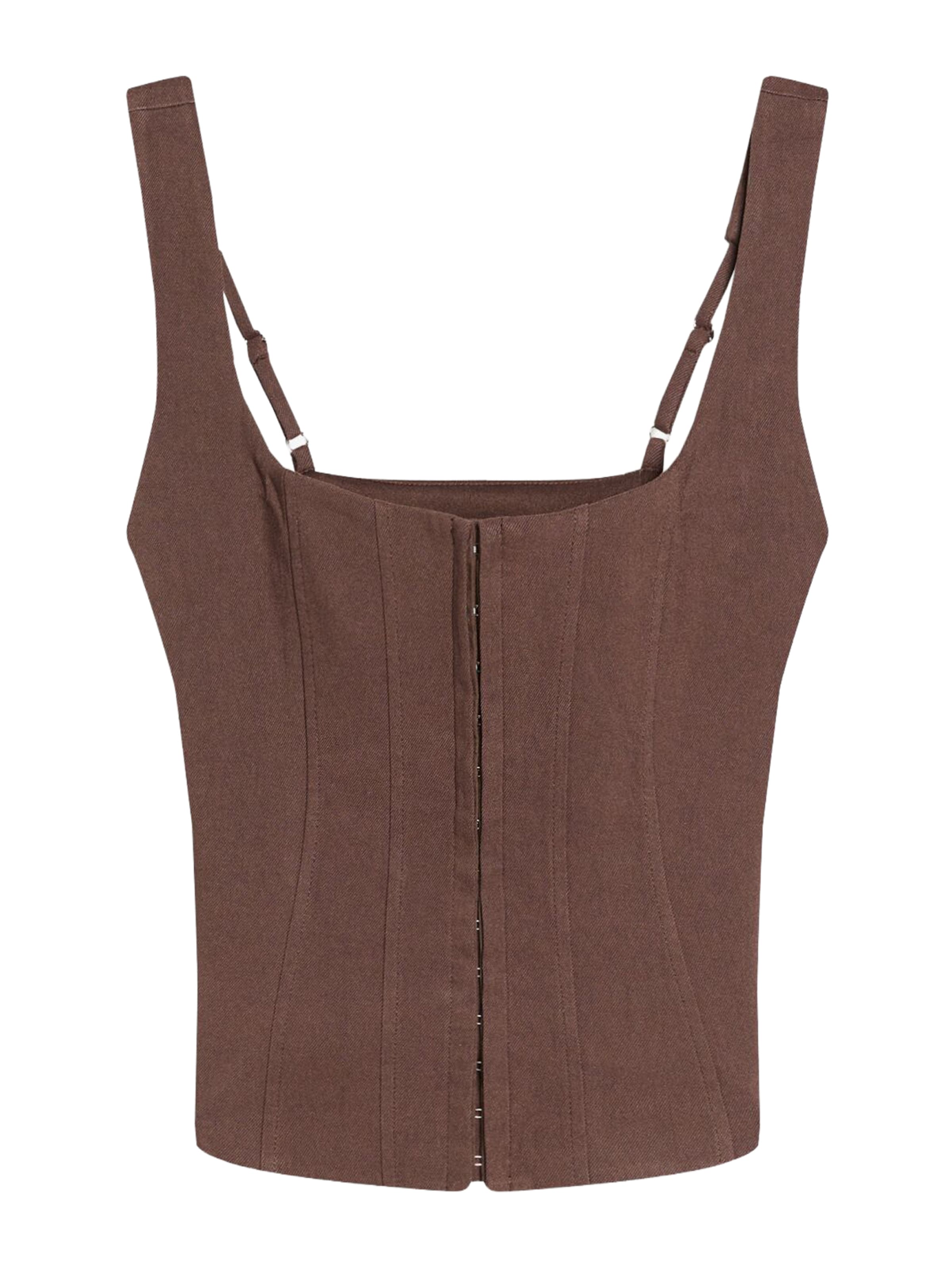 

Bershka Топ в коричневом цвете