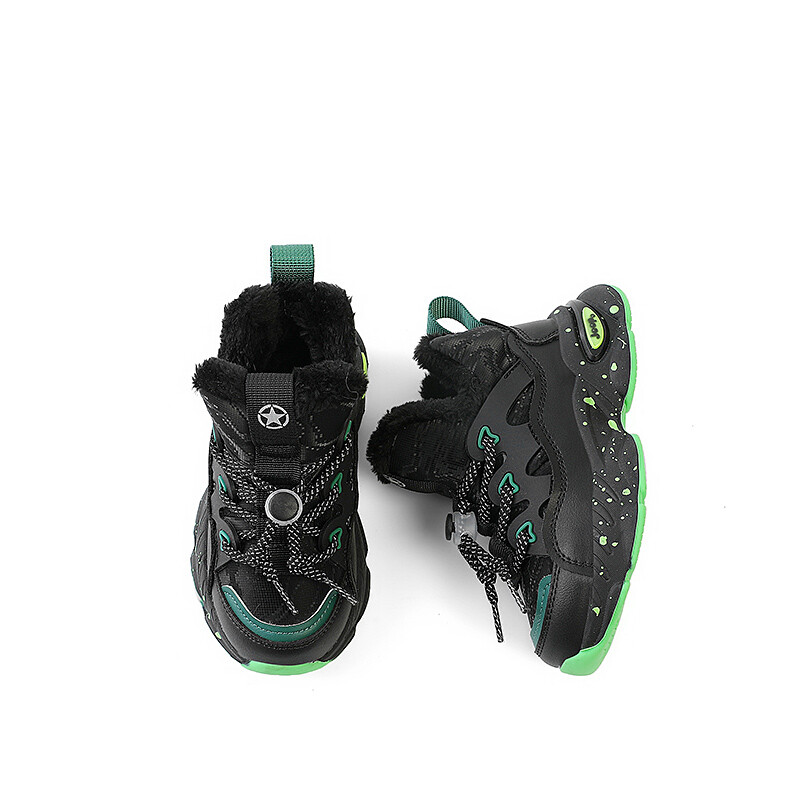 Кроссовки Jeep Kids Lifestyle Shoes Kids Mid-top Black, зеленый — фото 3