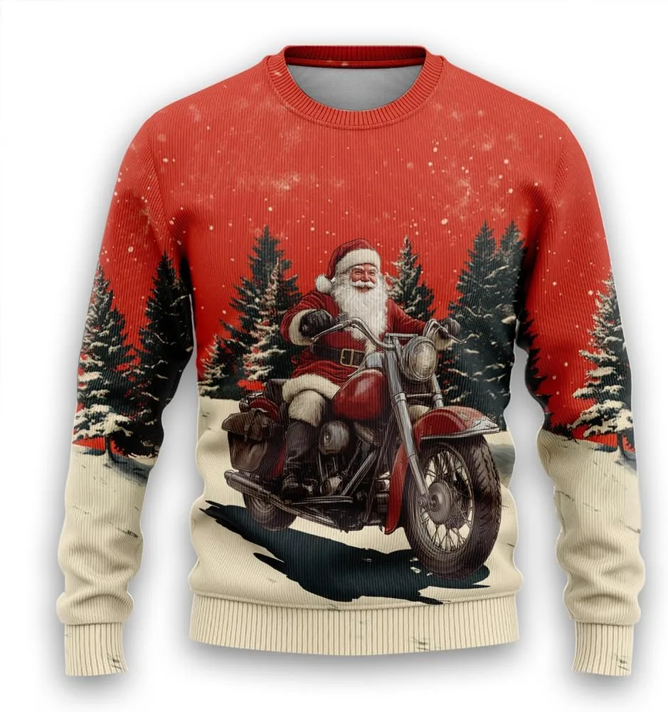 

Свитер с Санта Клаусом для женщин и мужчин, модель Santa's Adventure, артикул PA18 HANZSPROUT