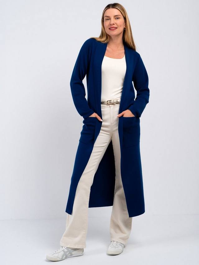 

Длинный кардиган Seraphina из чистой шерсти, яркий темно-синий Celtic & Co., Bright Navy