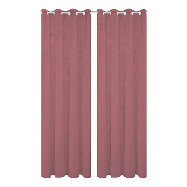 

Штора с люверсами Home Wohnideen Softy 2 шт, 140x245x1 см цвет beere