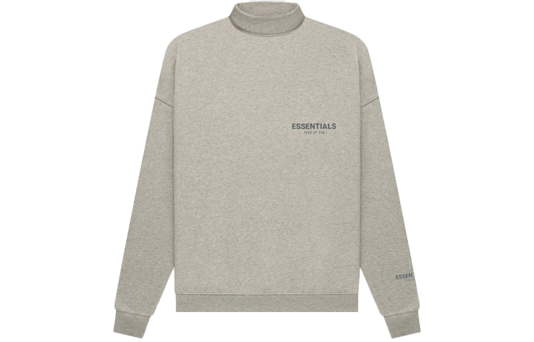 

Футболка с воротником-стойкой из основной коллекции Fear Of God Essentials, цвет Dark Oat