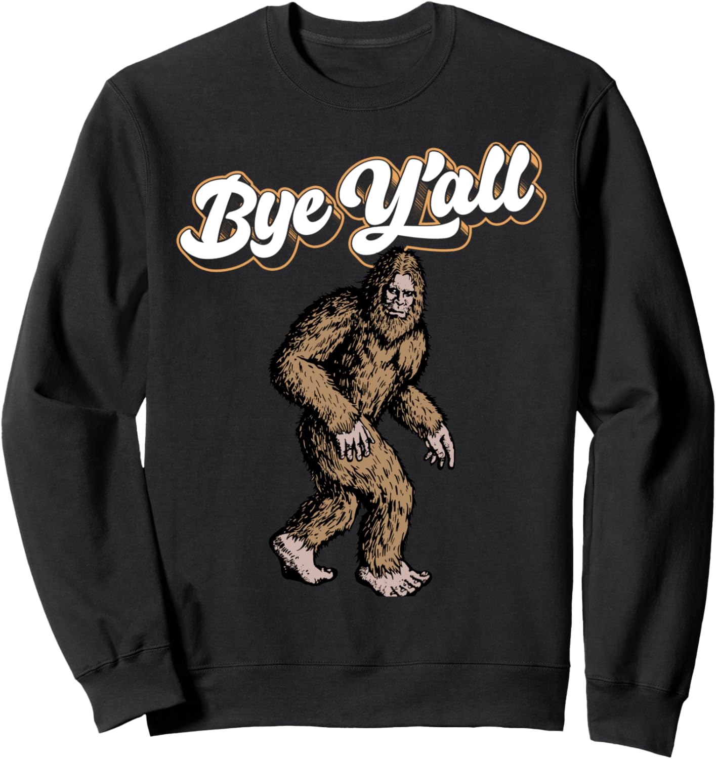 

Пока всем! Забавная толстовка с изображением южного сасквоча, прячущегося за Бигфутом The Lab Of Weirdos, черный