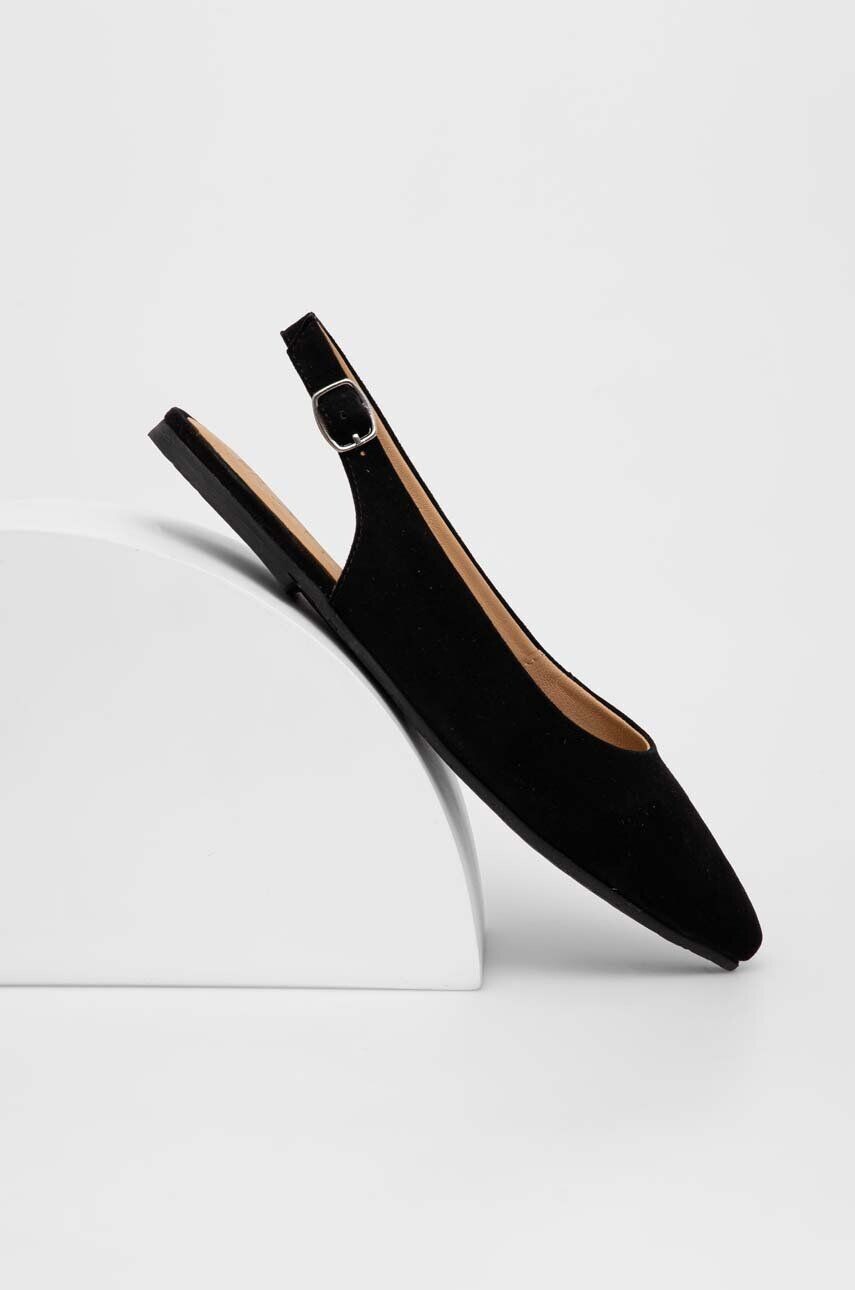

Замшевые балетки Answear Lab, черный