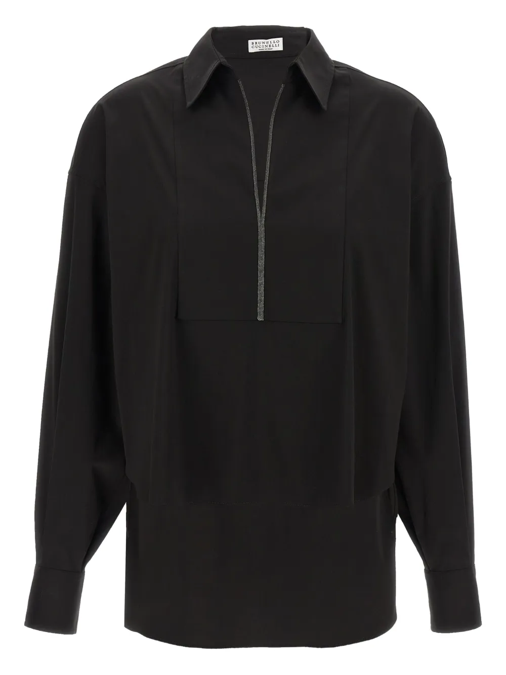 

Блузка с декором Monili Brunello Cucinelli, черный