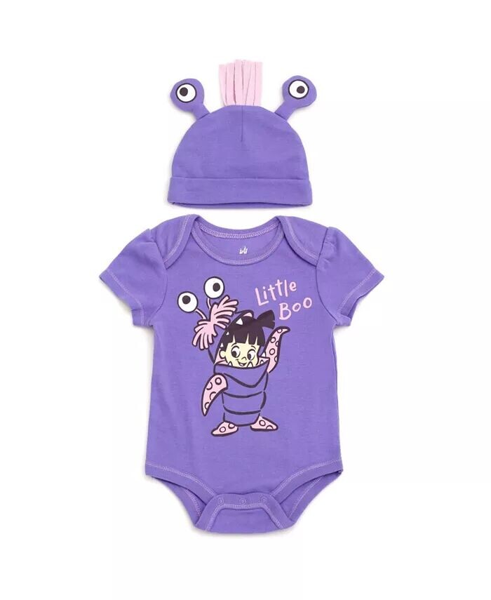 

Комплект боди и шапочки для косплея для маленьких девочек Minnie Mouse Monsters Inc. от новорожденных до (для новорожденных - 24 месяца) Disney, фиолетовый