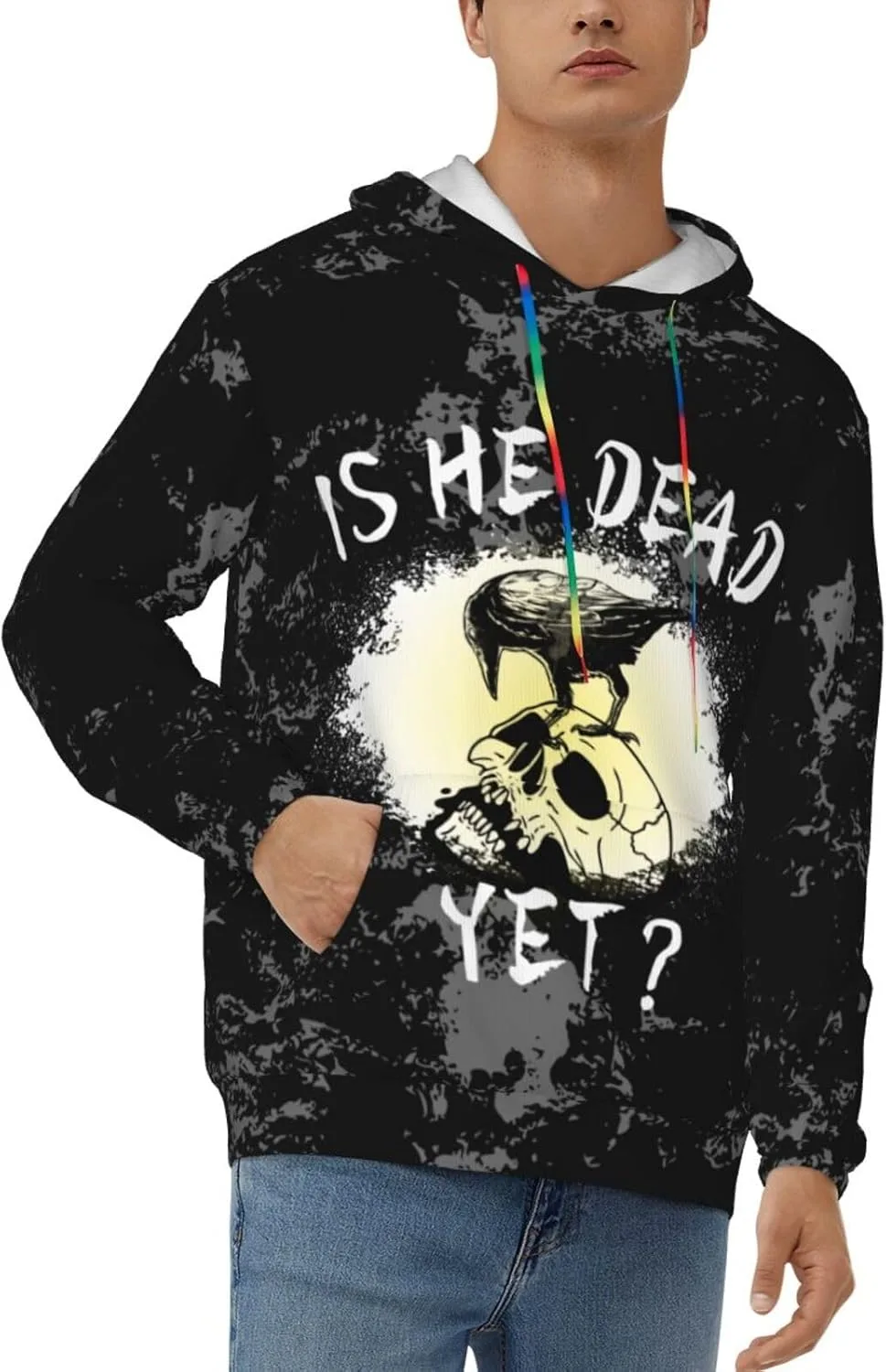 

Толстовка Is He Dead Yet Resist 8647 Halloween с черепом и вороном TVSWO