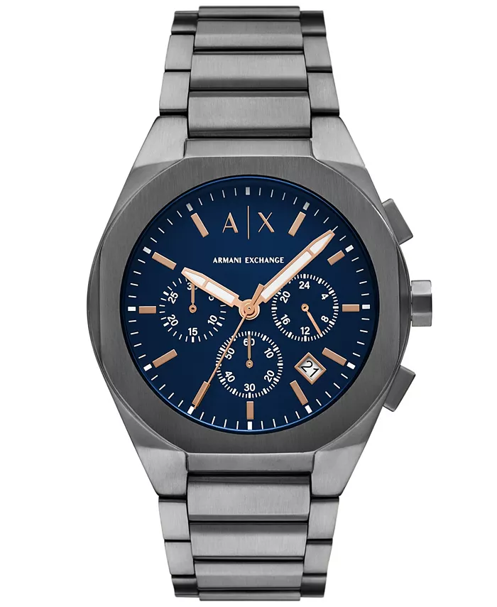 

Мужские кварцевые часы-хронограф Gunmetal из нержавеющей стали, 42 мм A|X Armani Exchange