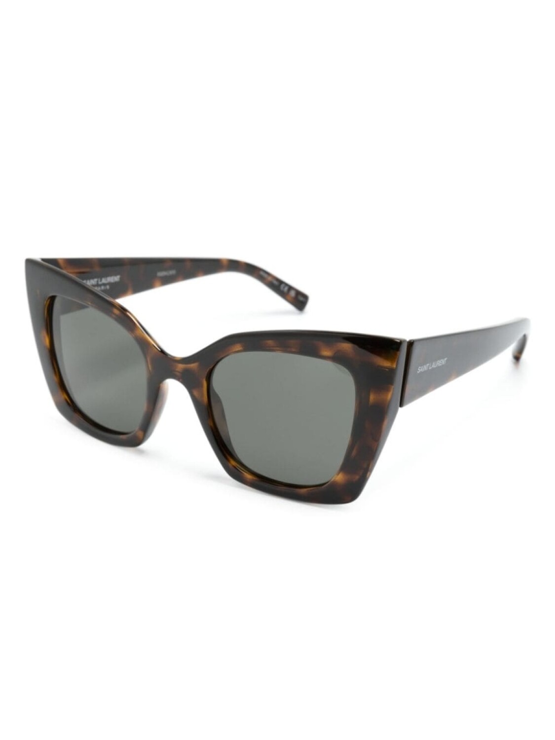 Солнцезащитные очки в оправе 'бабочка' Saint Laurent Eyewear, коричневый — фото 2