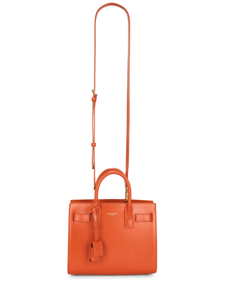 

Сумка Nano Sac De Jour Carryall Saint Laurent, Orange Vif