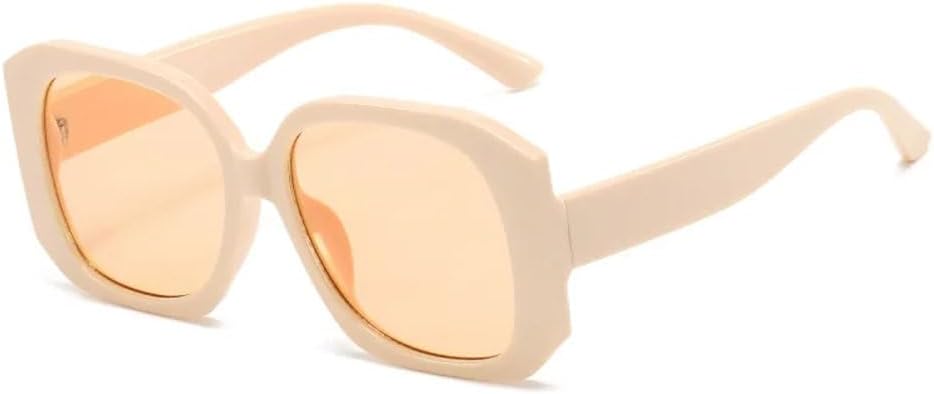 

Женские солнцезащитные очки Square Jelly фиолетового цвета, модные очки с защитой от УФ-излучения UV400, трендовые мужские солнцезащитные очки 2027 года MTZJH, Beige Tea