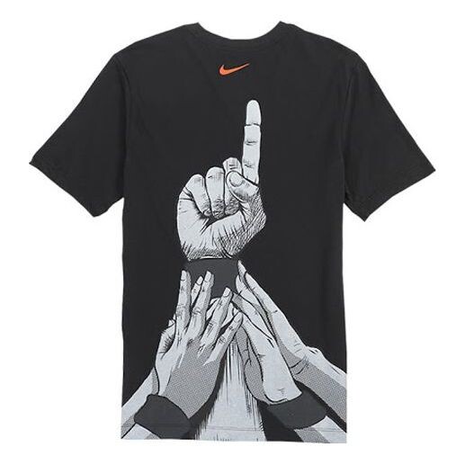 

Футболка dri-fit high school league short-sleeved male black Nike, черный
