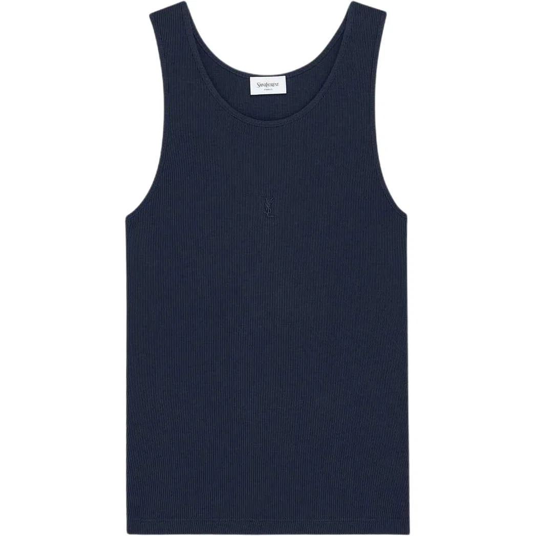 Топ-майка SAINT LAURENT SS26 Midnight Blue