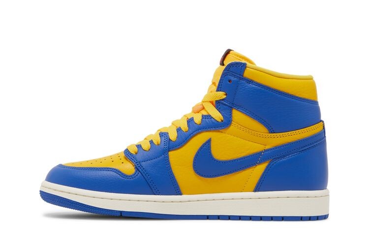 Кроссовки Air Jordan Wmns Air Jordan 1 Retro High OG Reverse Laney, желтый — фото 3