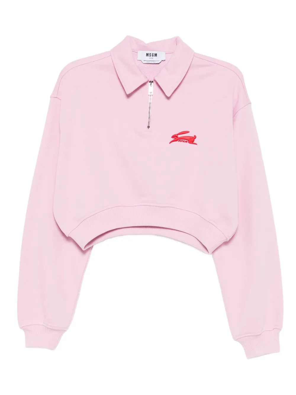 

Толстовка с вышитым логотипом MSGM, розовый