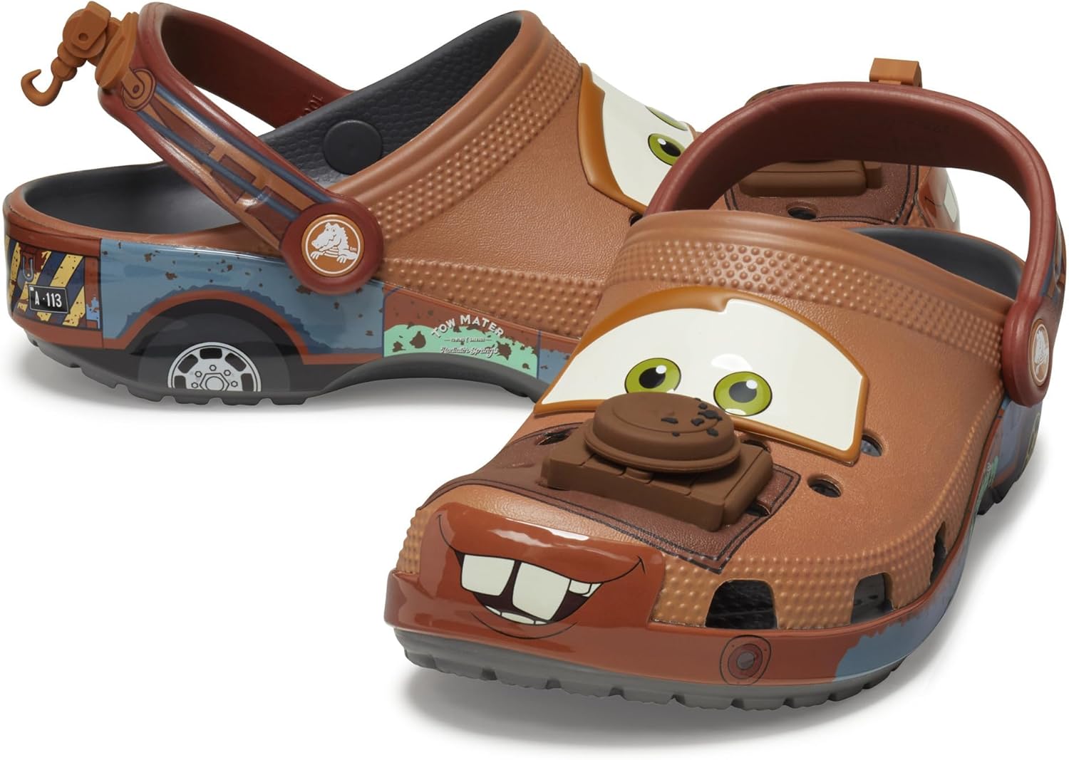 

Детские кроксы Crocs Disney Cars Mater Classic, серый