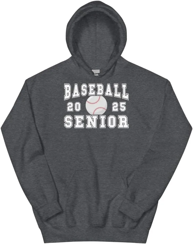 Бейсбольный худи "Senior Night" для выпуска 2025 Generic, Dark Heather