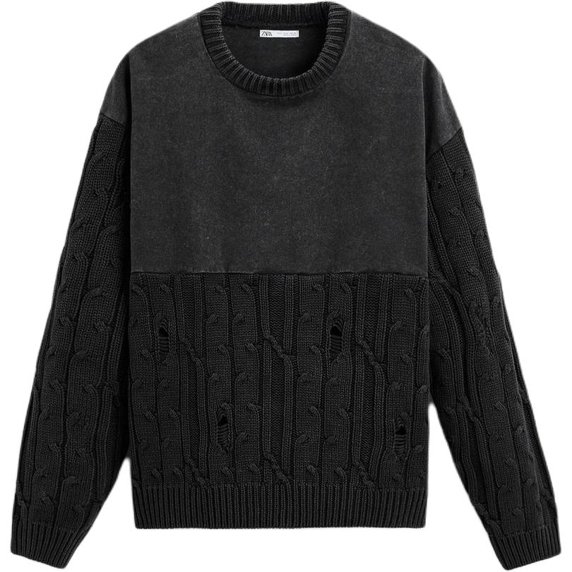 

ZARA Джемпер мужской, угольный серый