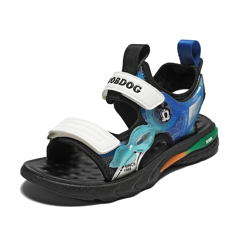 

Детские сандалии для подростков BOBDOG, черный/синий