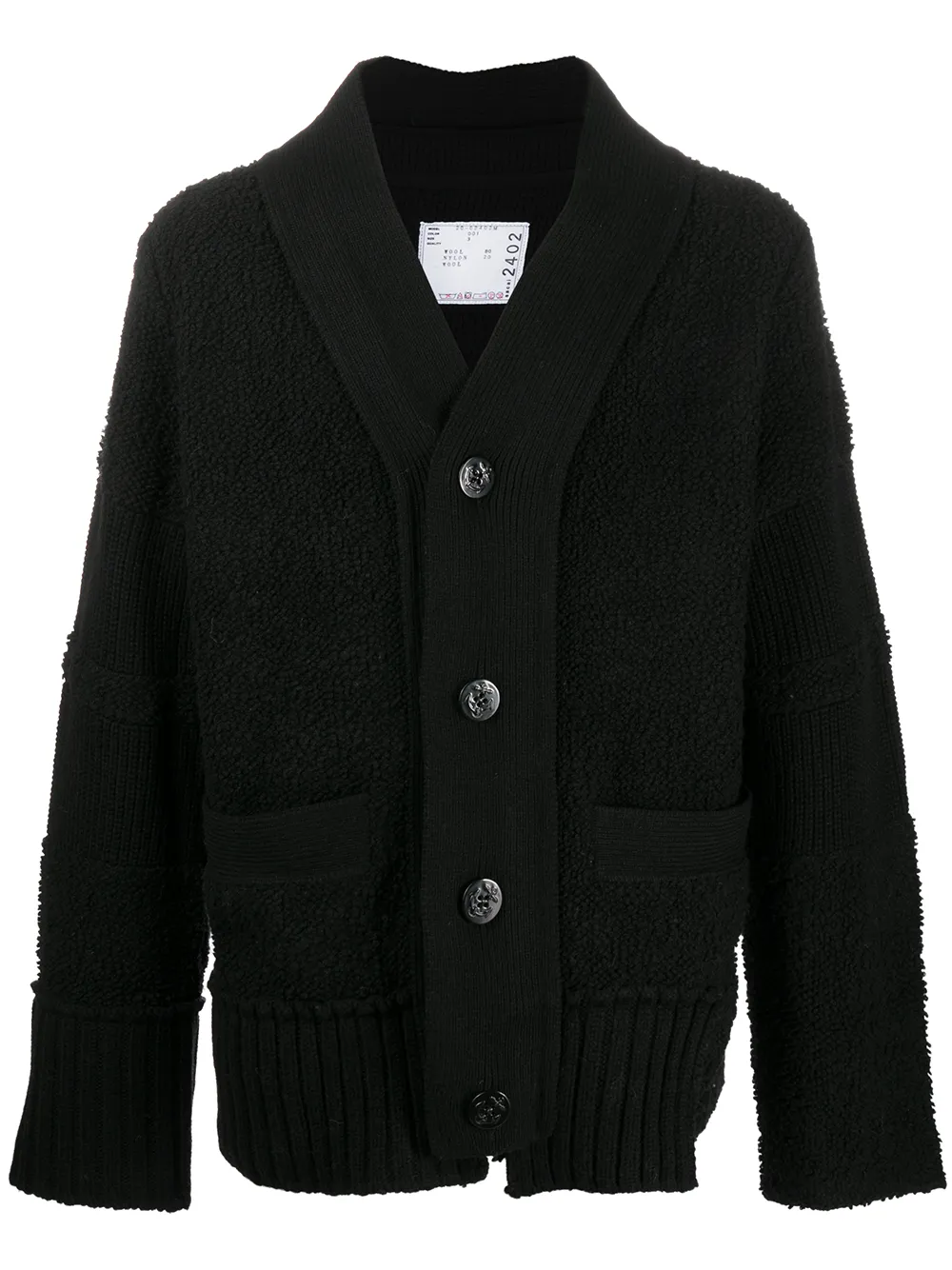 

Кардиган на пуговицах SACAI, черный