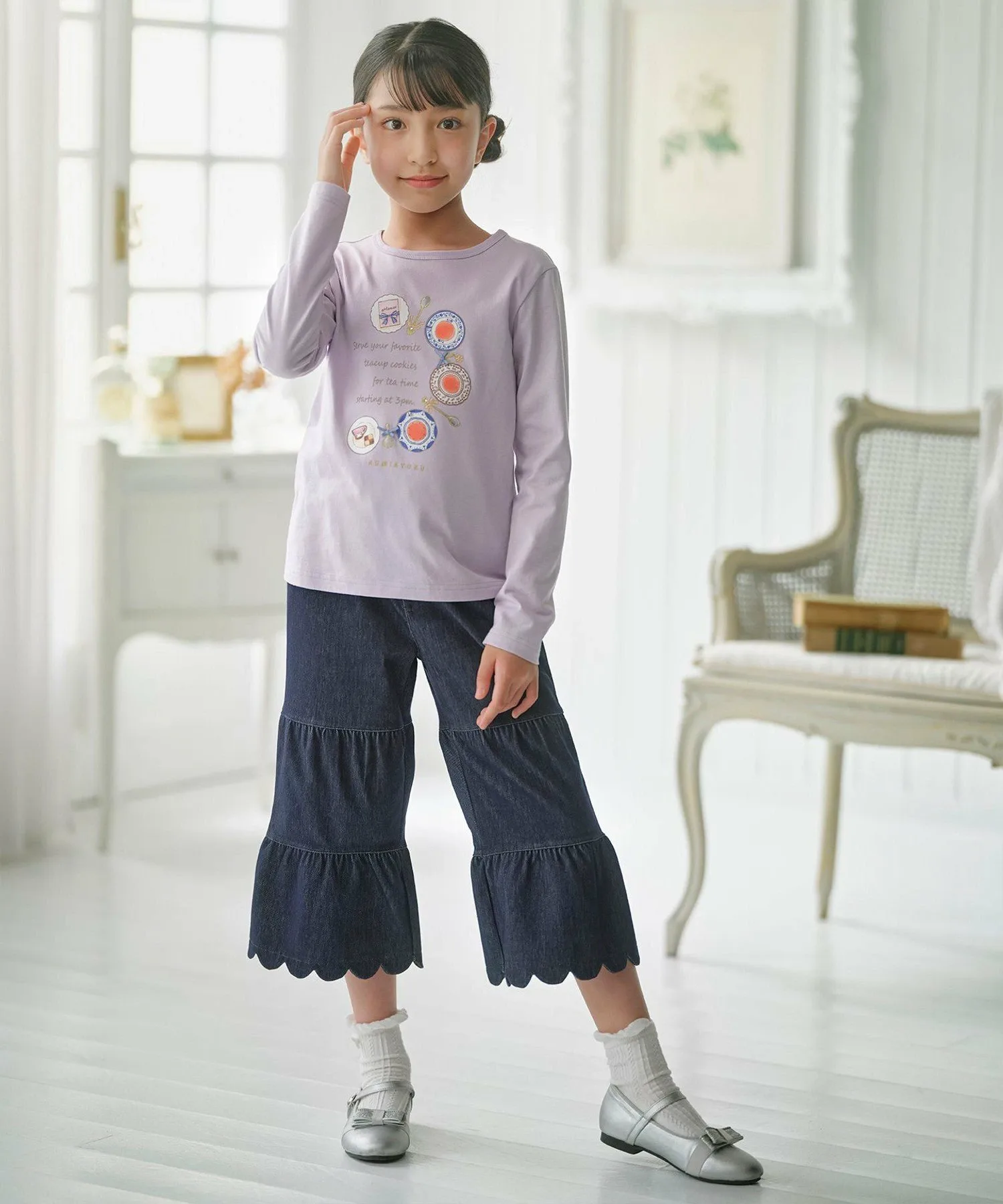 Джинсовые брюки многослойные [110-140 см] Kids Suite, Navy [075] — фото 3