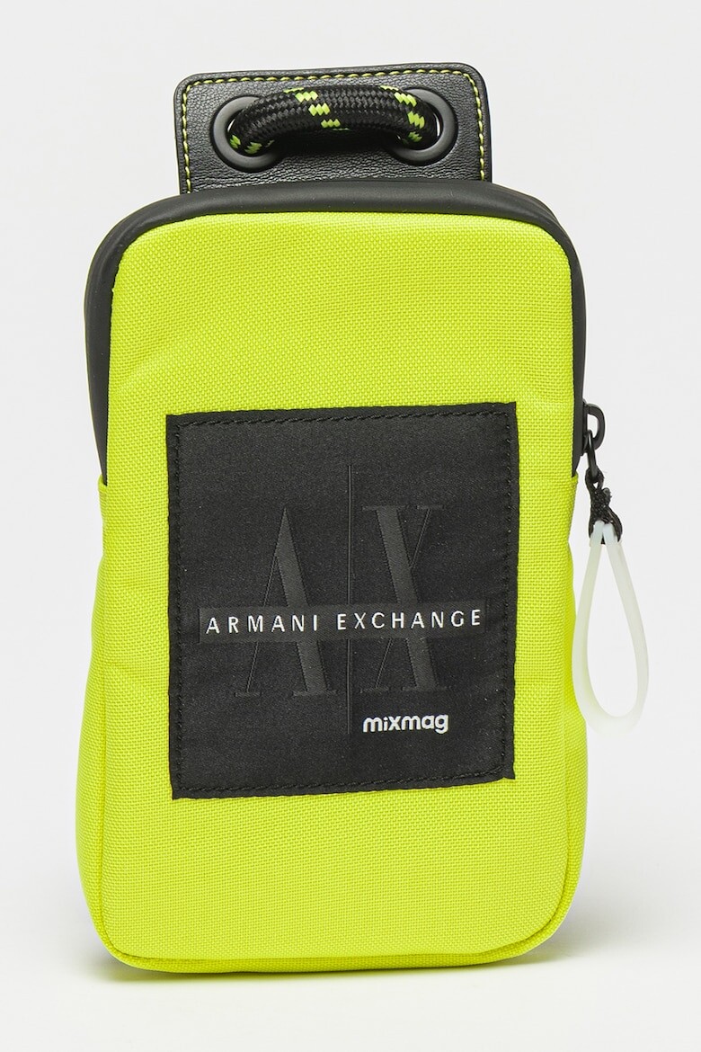 

Сумка для телефона с логотипом Armani Exchange, черный