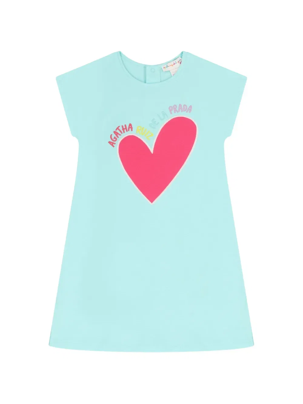 Платье с рисунком в виде сердечек Agatha Ruiz De La Prada, синий