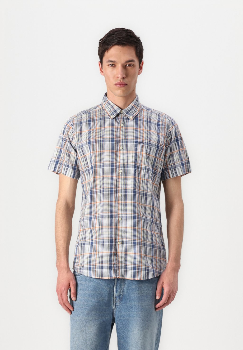 

Рубашка ELTON SHORT SLEEVE SHIRT Barbour, синий