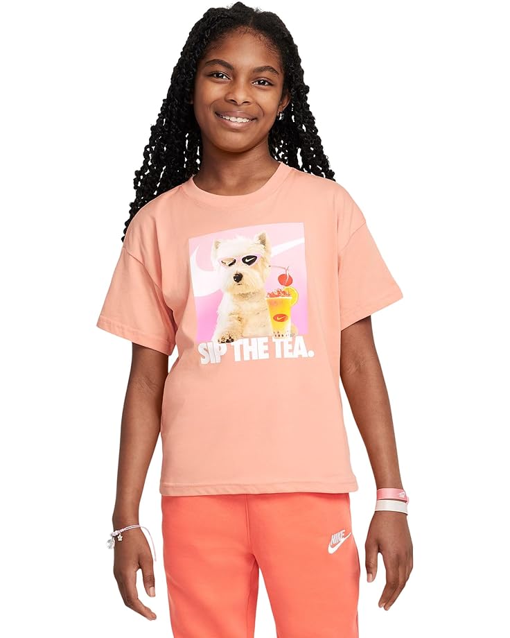

Футболка Nike Kids Sportswear Puppy T-Shirt, цвет Apricot Agate