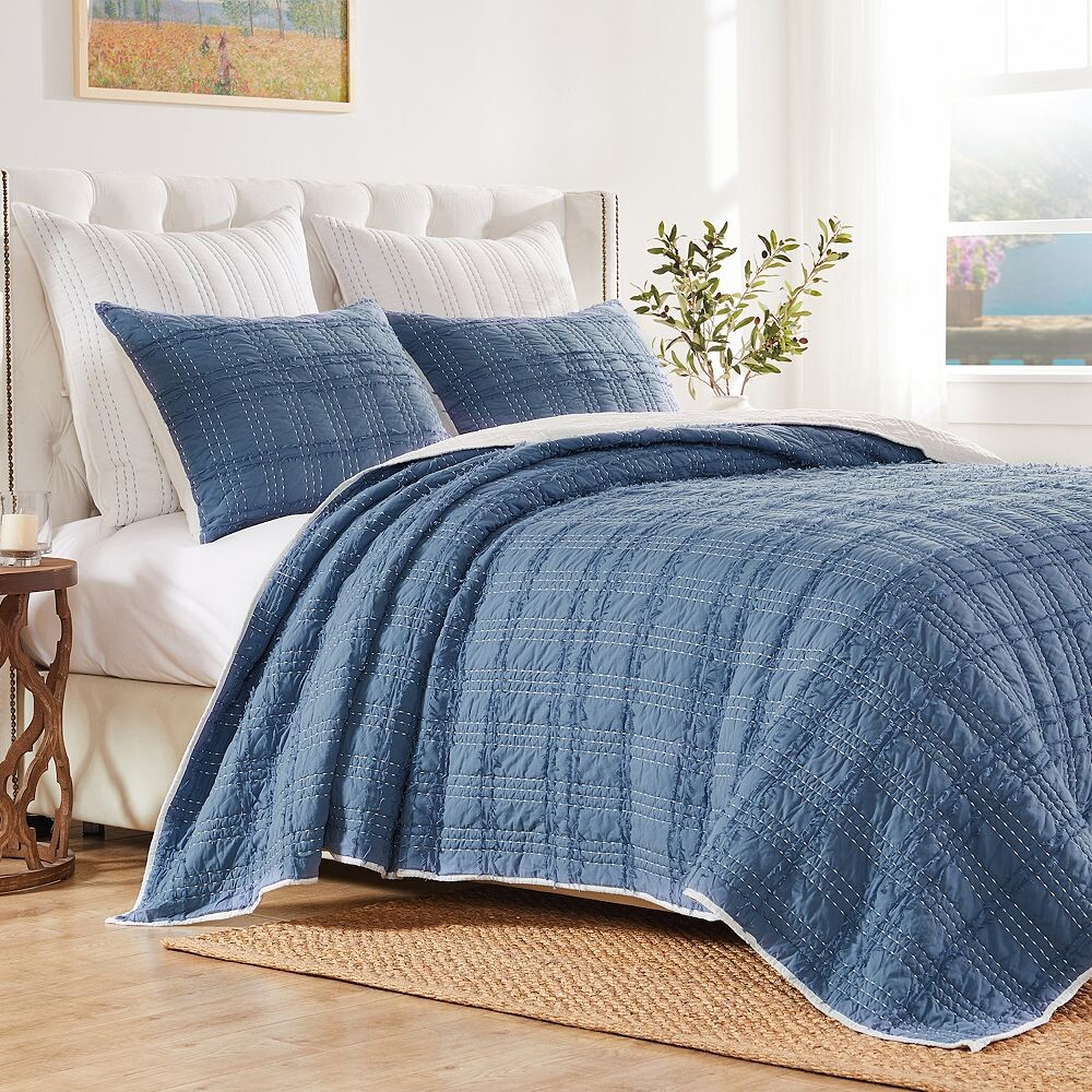 

Комплект одеял Greenland Home Fashions Portofino с накидками, синий