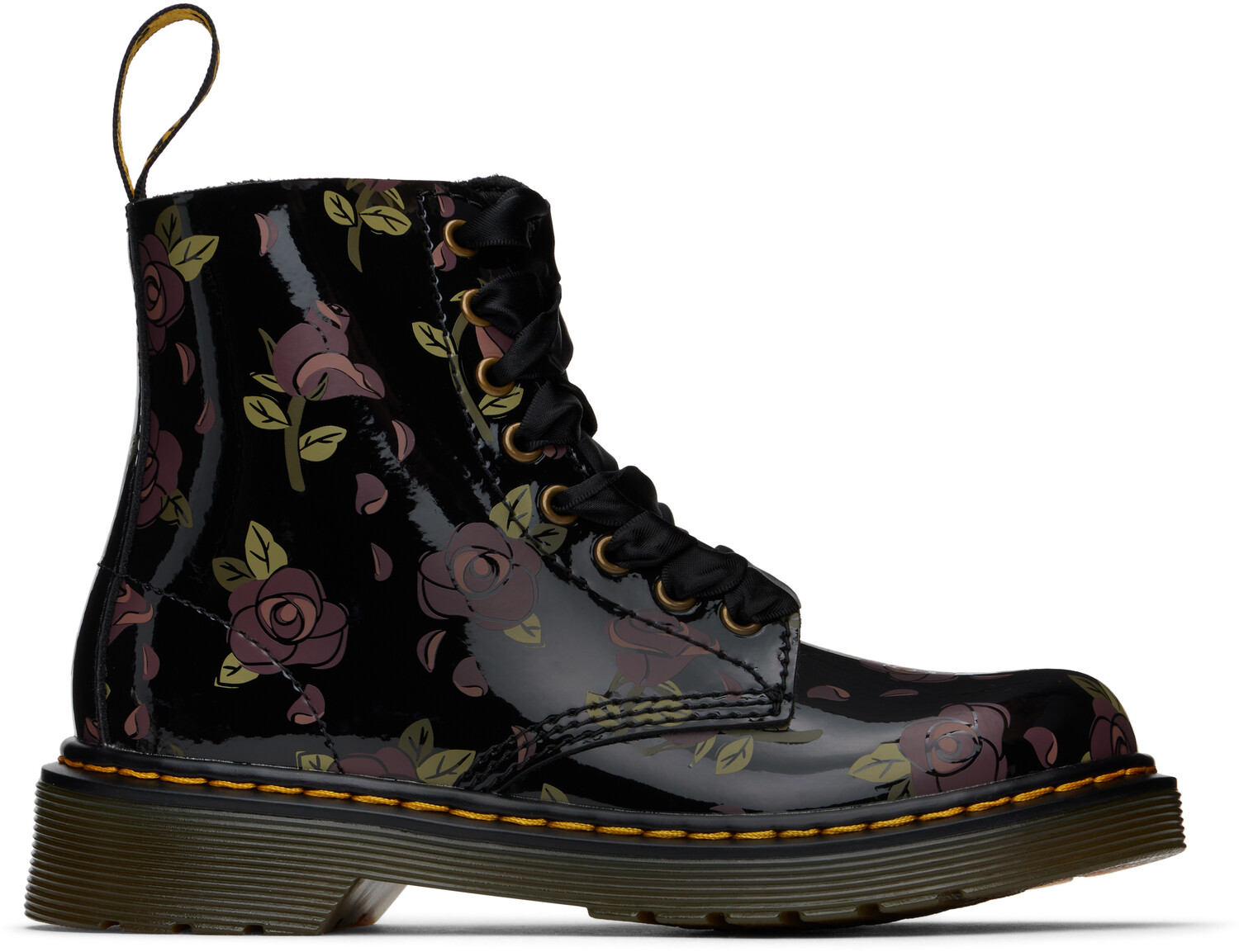 

Большие детские черные ботинки Pascal 1460 Dr. Martens