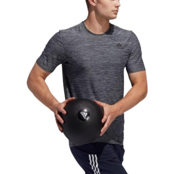 Футболка Adidas All Set Tee 'Black Melange', черный — фото 3