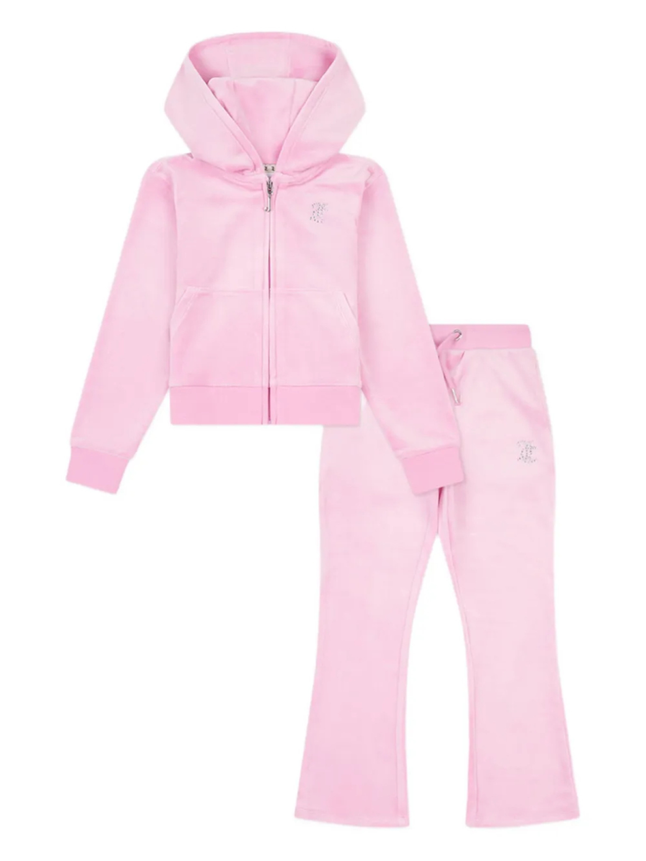 

Спортивный костюм Juicy Couture Kids с заклепками-логотипами, розовый